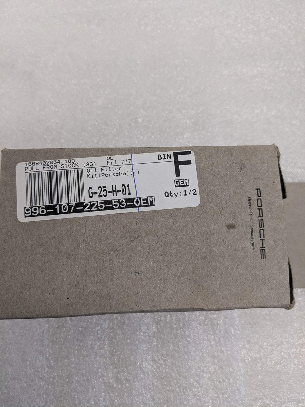 Porsche 996 107 225 53, Engine Oil Filter