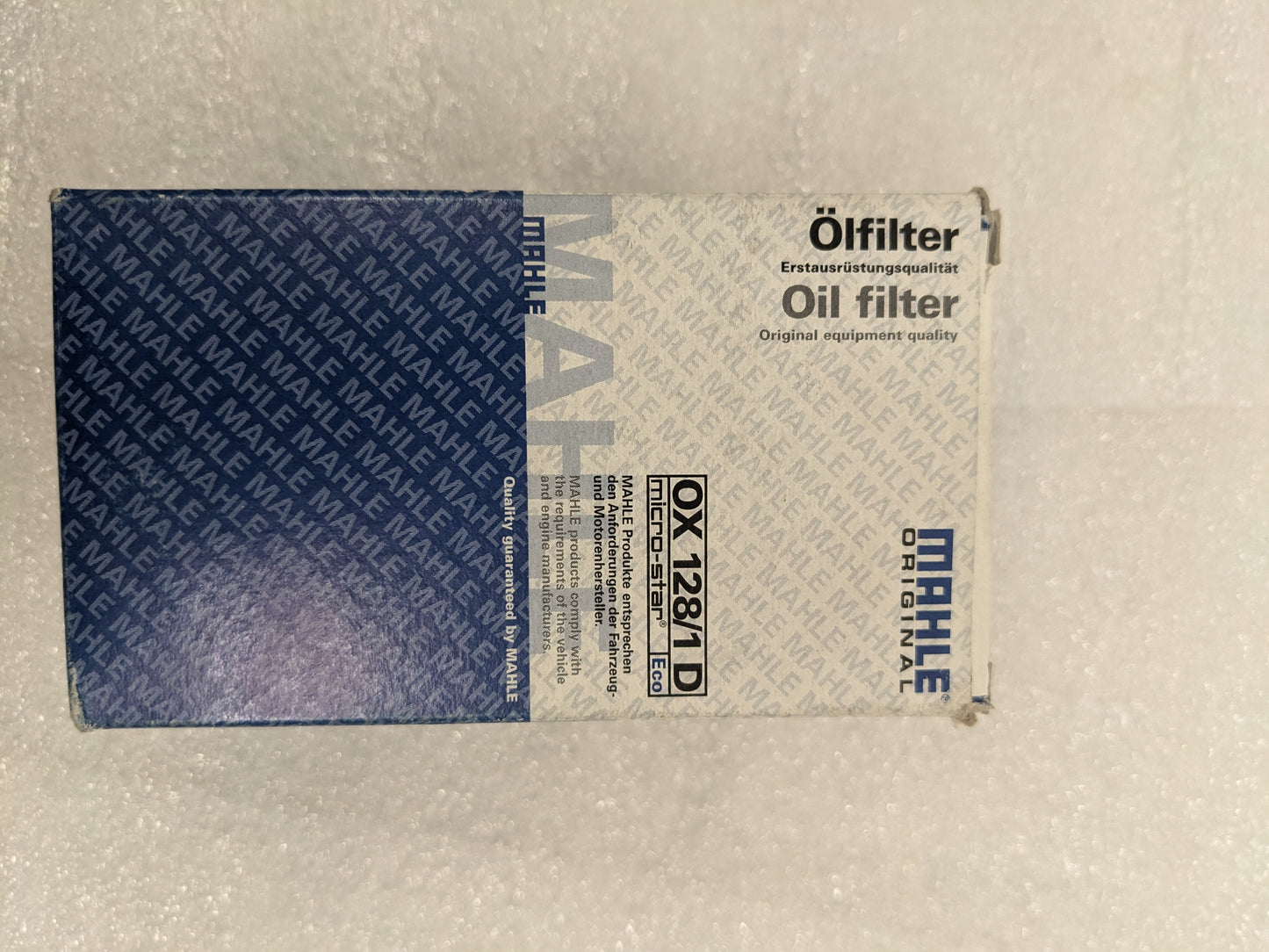 MAHLE OX 128/1D OIL FILTER