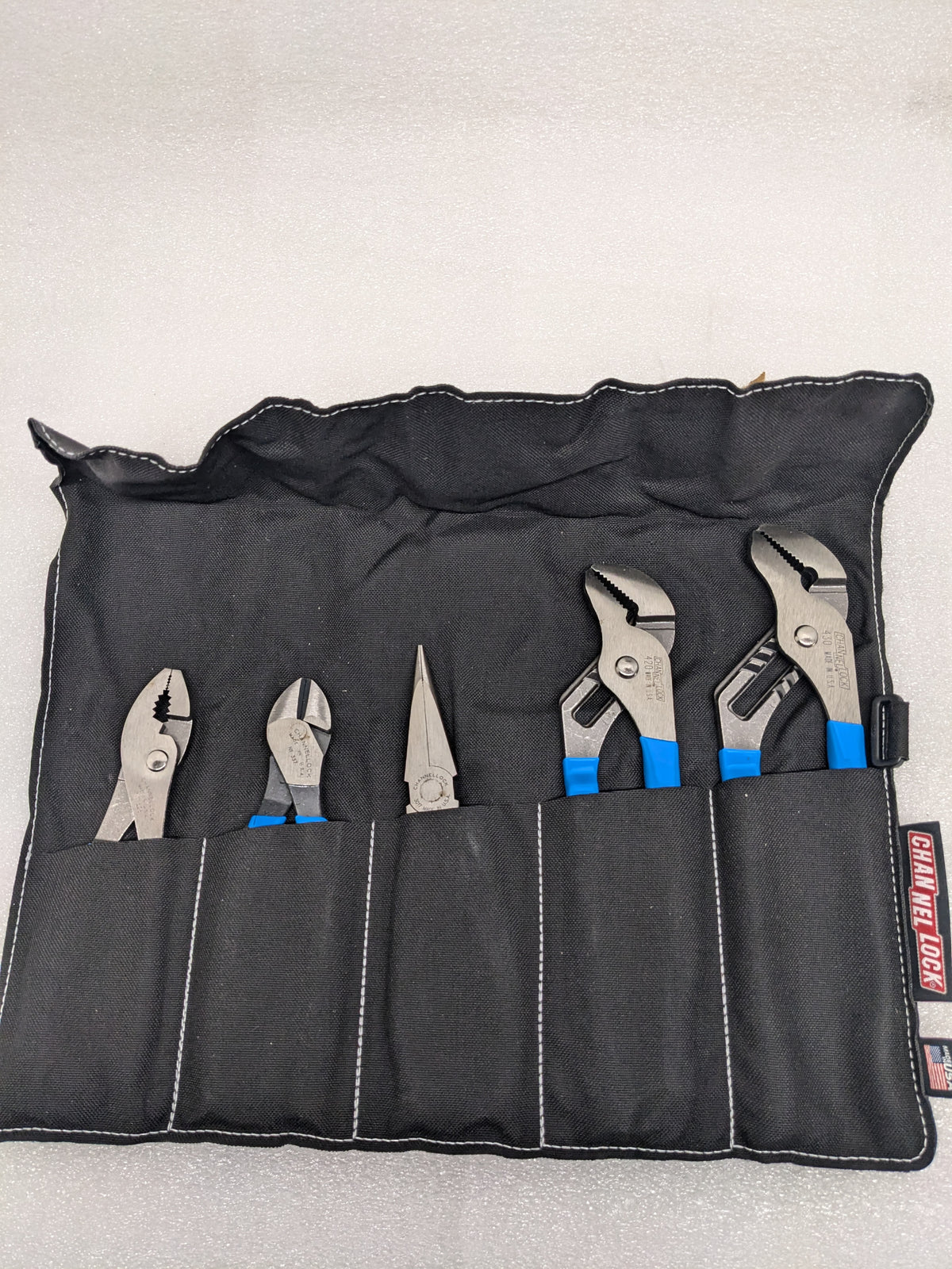 CHANNELLOCK TOOL ROLL-3 5 PIECE PLIERS SET