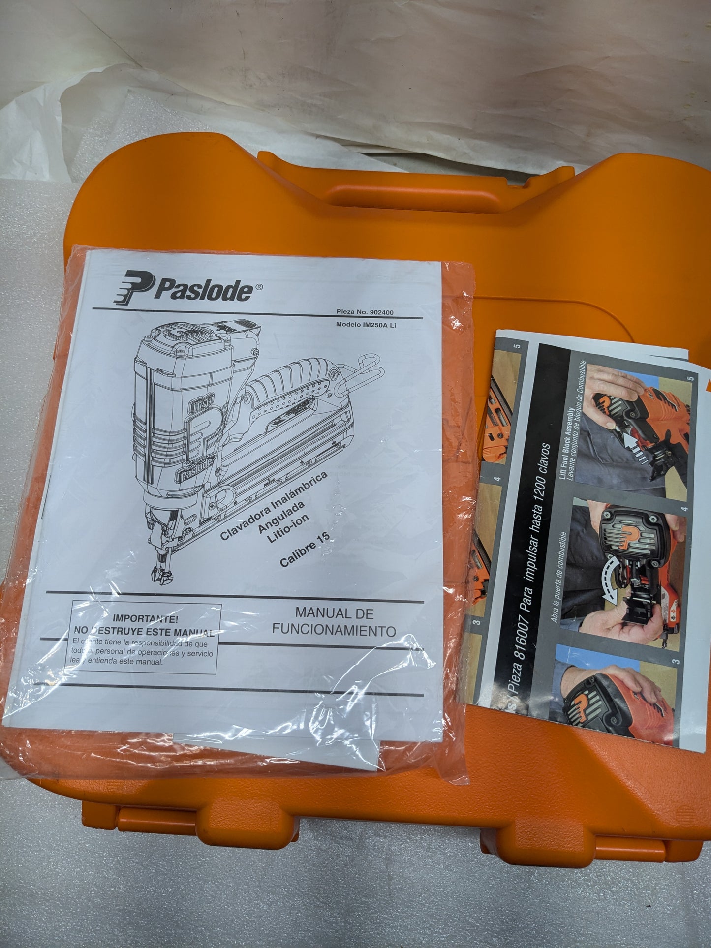 PASLODE 902400 CORDLESS ANGLED FINISH NAILER 2-1/2-IN 16-GAUGE