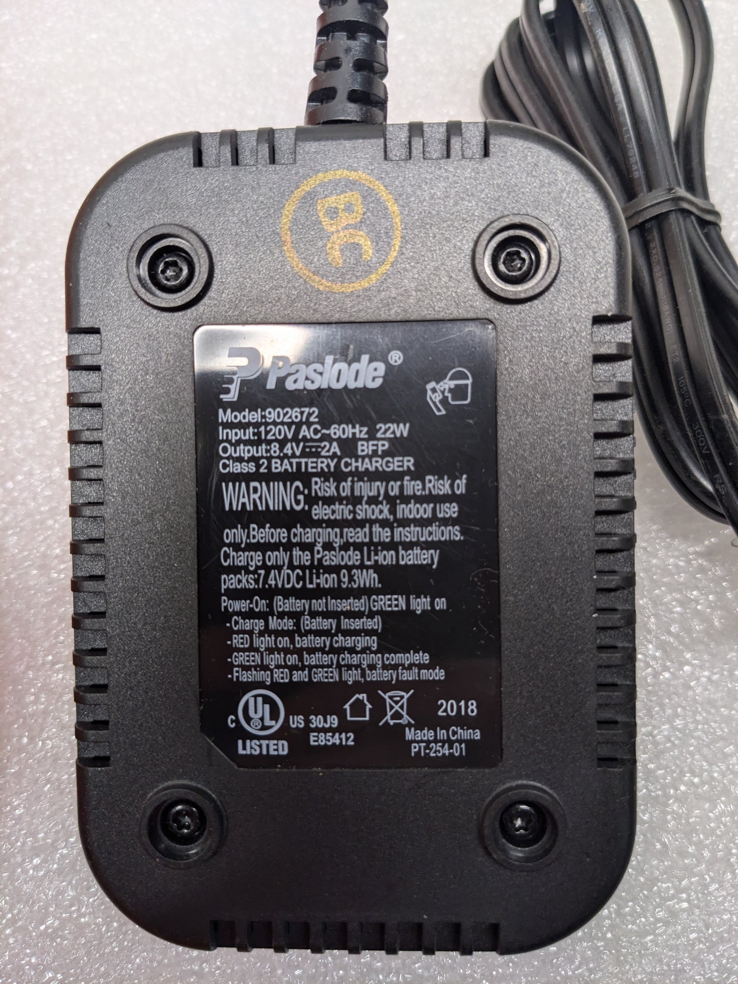 PASLODE 902400 CORDLESS ANGLED FINISH NAILER 2-1/2-IN 16-GAUGE