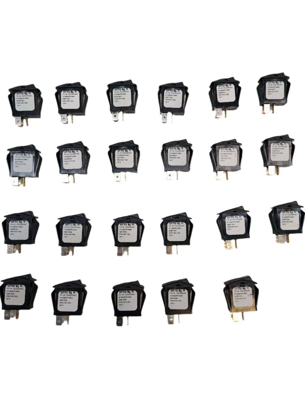 23 OTTO K1ABAPCABA ILLUMINATED ROCKER SWITCH GREEN INDICATOR