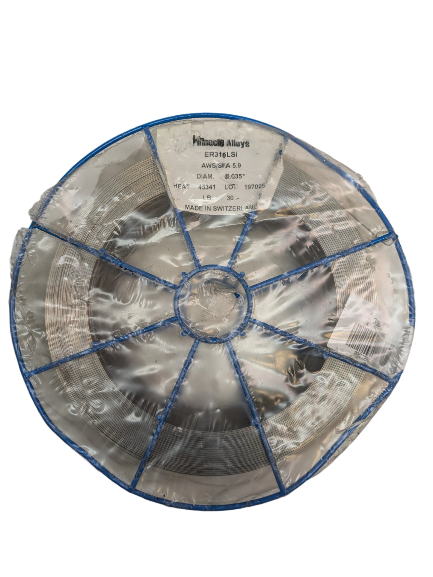 PINNACLE ALLOYS ER316LSI SOLID STAINLESS STEEL 0.035" 45341HEAT 30LB