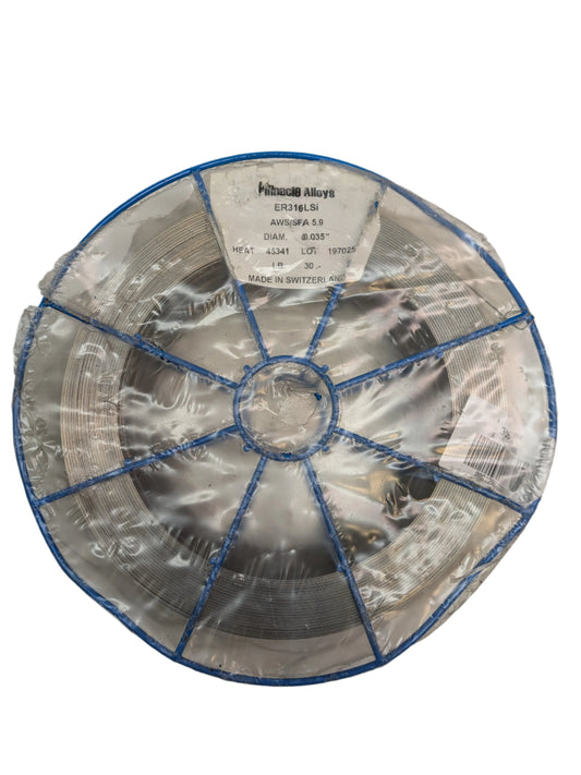 PINNACLE ALLOYS ER316LSI SOLID STAINLESS STEEL 0.035" 45341HEAT 30LB