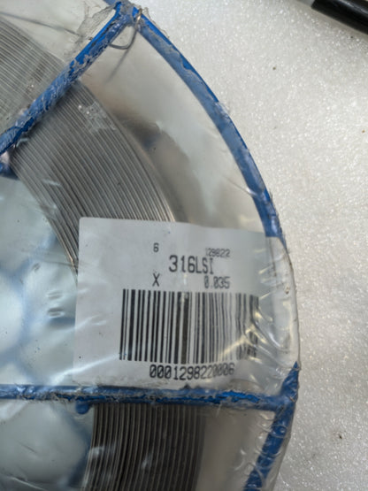 PINNACLE ALLOYS ER316LSI SOLID STAINLESS STEEL 0.035" 45341HEAT 30LB