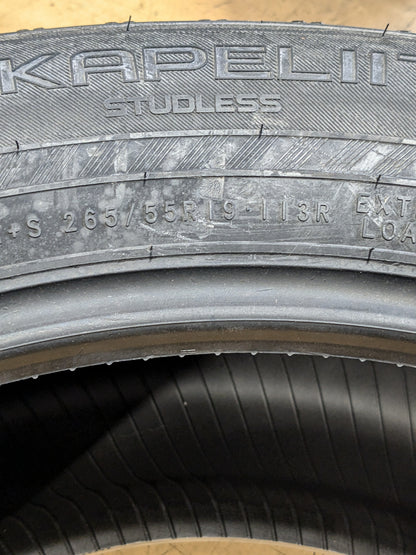 4 NOKIAN HAKKAPELIITTA R3 SUV 265 55 19 113R XL WINTER TIRE T431023