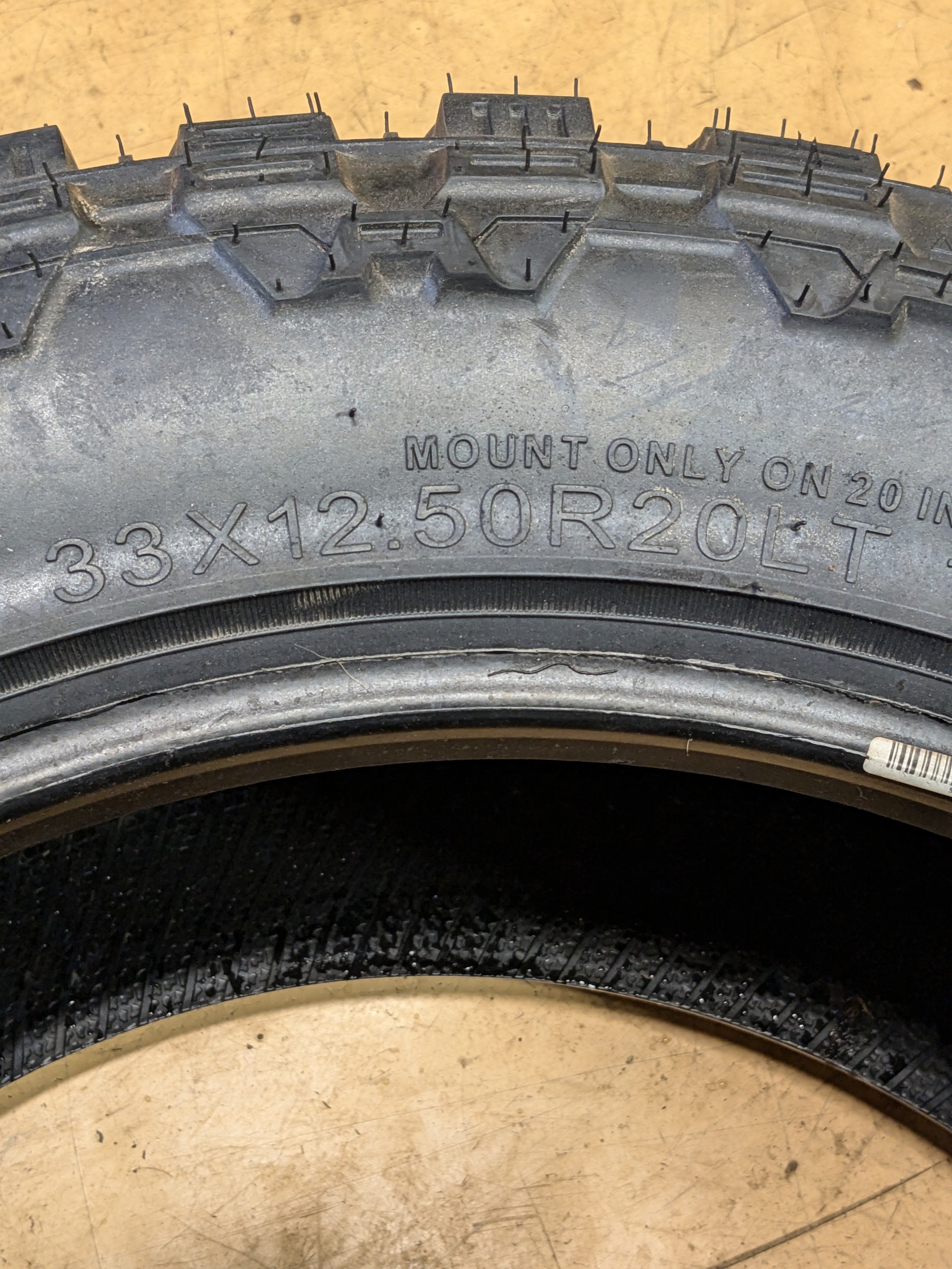 (KSL ONLY) 4 CENTENNIAL DIRT COMMANDER M/T 33 12.50 20 LT 119Q LRF 12 PLY MUD TERRAIN TIRES TCD2033125F