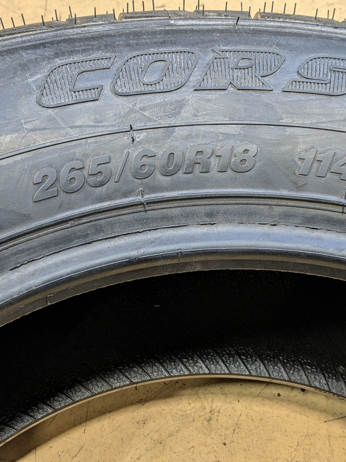 2 USED CORSA HIGHWAY TERRAIN PLUS 265 60 18 114T XL ALL SEASON TIRE COMSID0012
