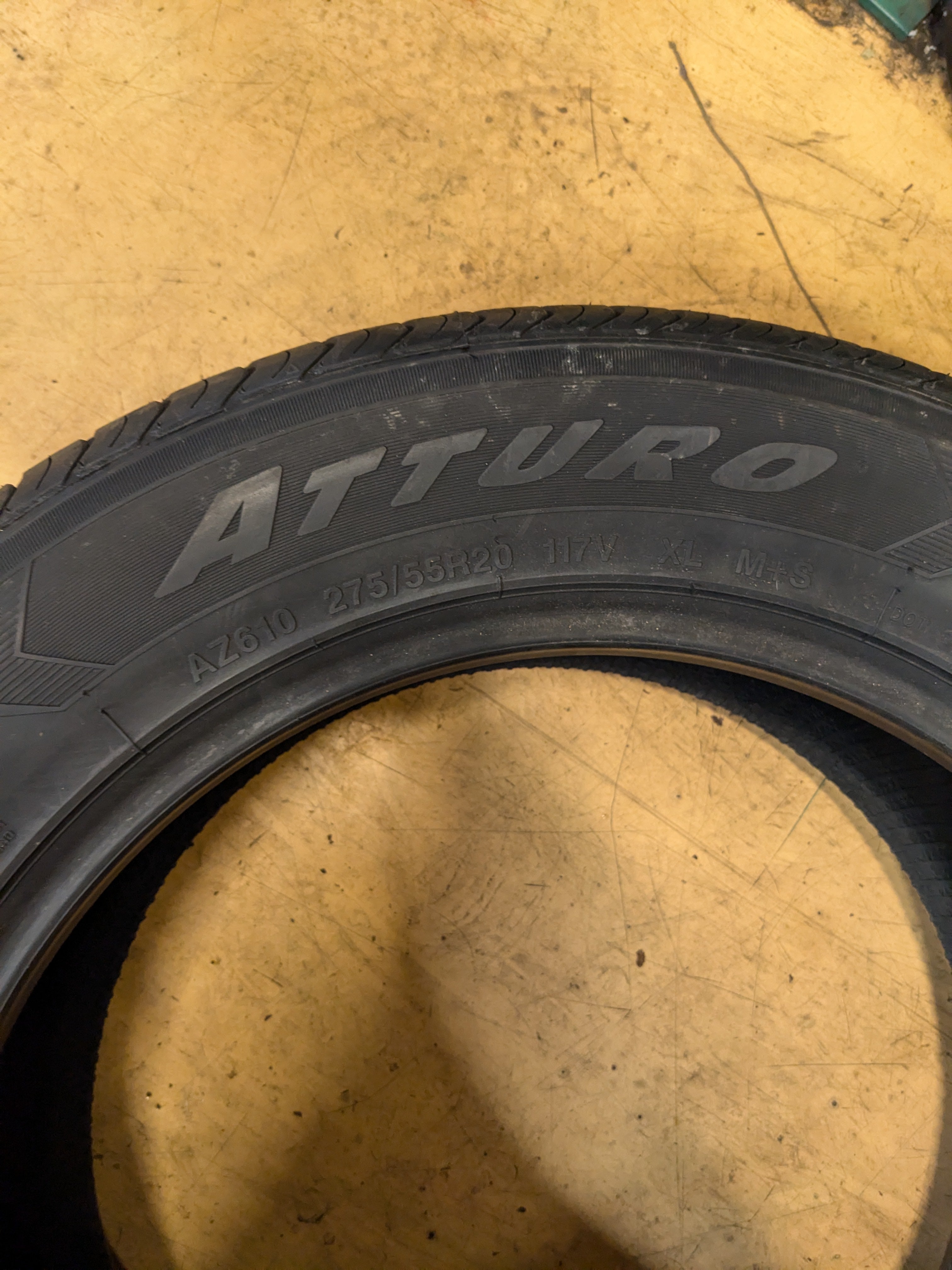 ATTURO AZ160 275 55 20 117V ALL SEASON HIGHWAY TERRAIN TIRE AZ610I0064525