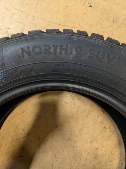 2 NOKIAN NORDMAN 9 225 60 17 103T WINTER TIRE T432927