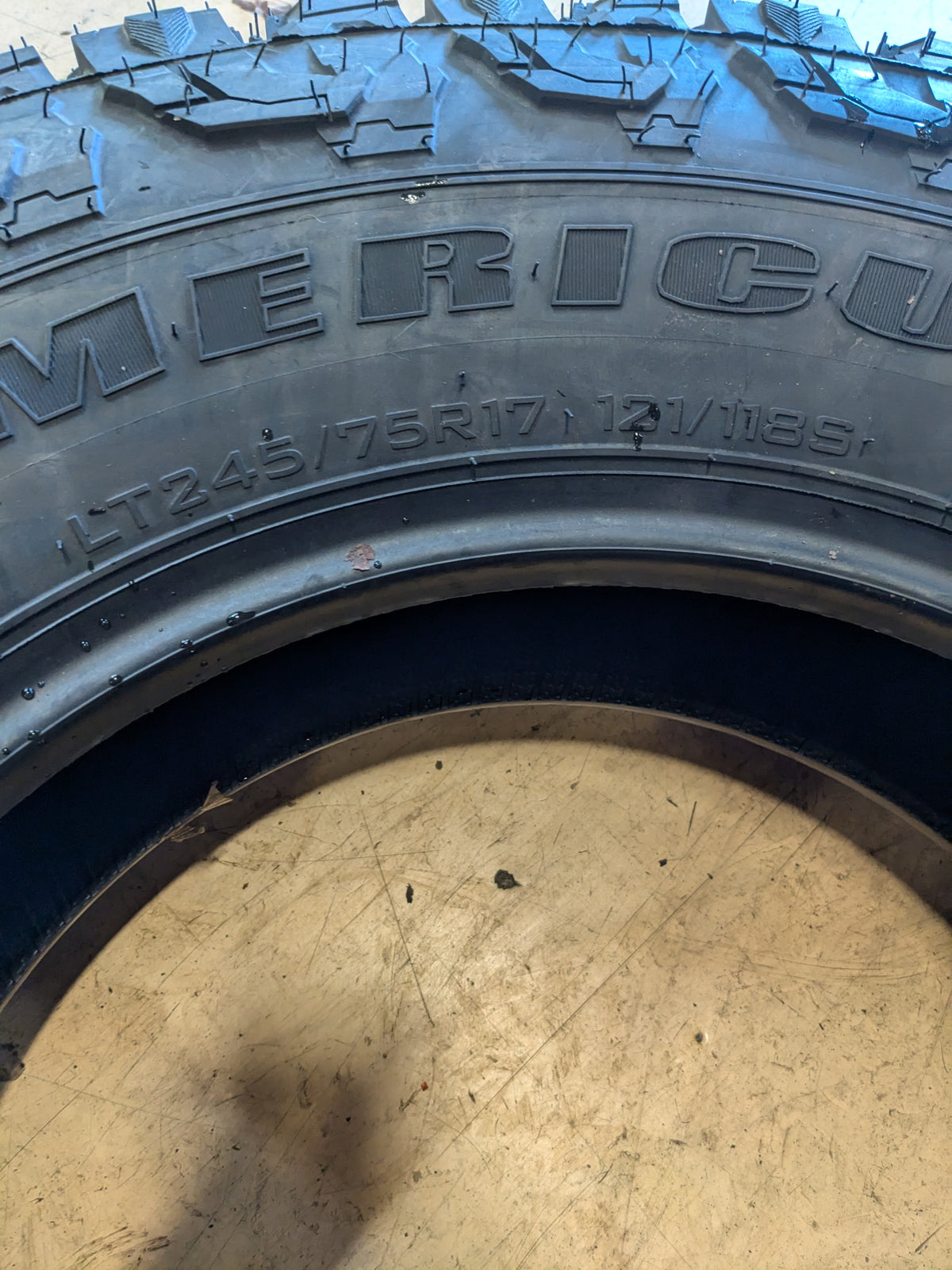 2 AMERICUS RUGGED ATR BSW LT 245 75 17 121/118S 10PLY ALL TERRAIN TIRE AMD1737