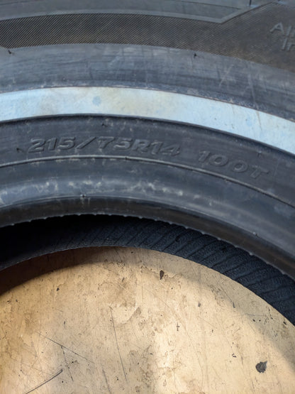 HANKOOK KINERGY ST H735 215 75 14 100T WSW PASSENGER TIRE 1021910