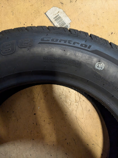 BFGOODRICH ADVANTAGE CONTROL A/S P 215 60 16 95H SL ALL SEASON TIRE 17593