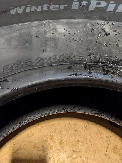 HANKOOK WINTER I*PIKE X (W429A) BSW P 265 70 16 112T WINTER TIRE 1028928