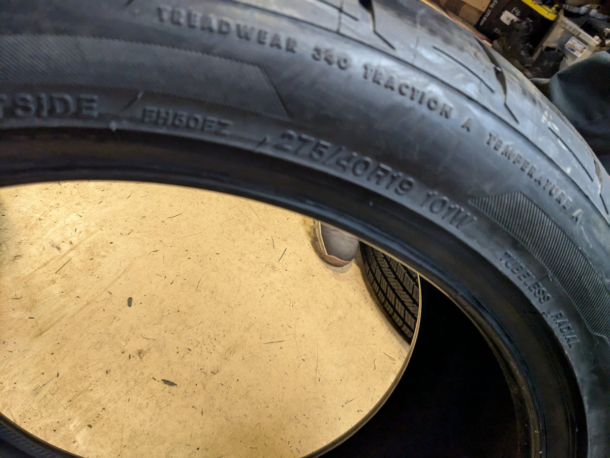 FIRESTONE FIREHAWK INDY 500 P 275 40 19 101W SL UHP SUMMER TIRE 012632