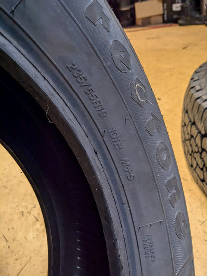 2 FIRESTONE ALL SEASON P 235 55 19 101H SL TIRE 003050