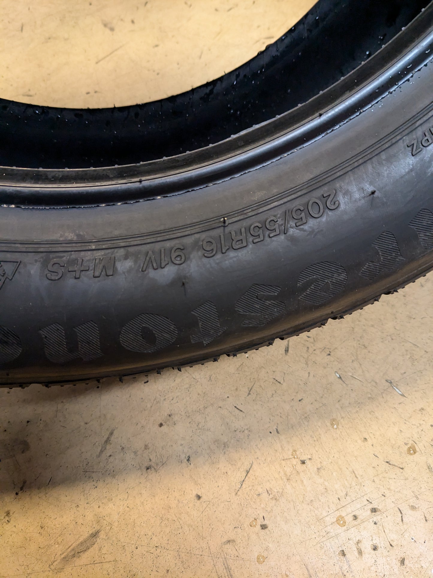 FIRESTONE WEATHERGRIP P 205 55 16 91H SL ALL WEATHER TIRE 004402