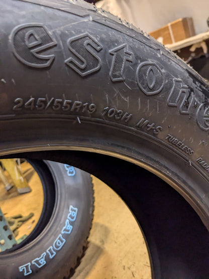 FIRESTONE DESTINATION LE3 BSW P 245 55 19 103H SL ALL SEASON TIRE 005397