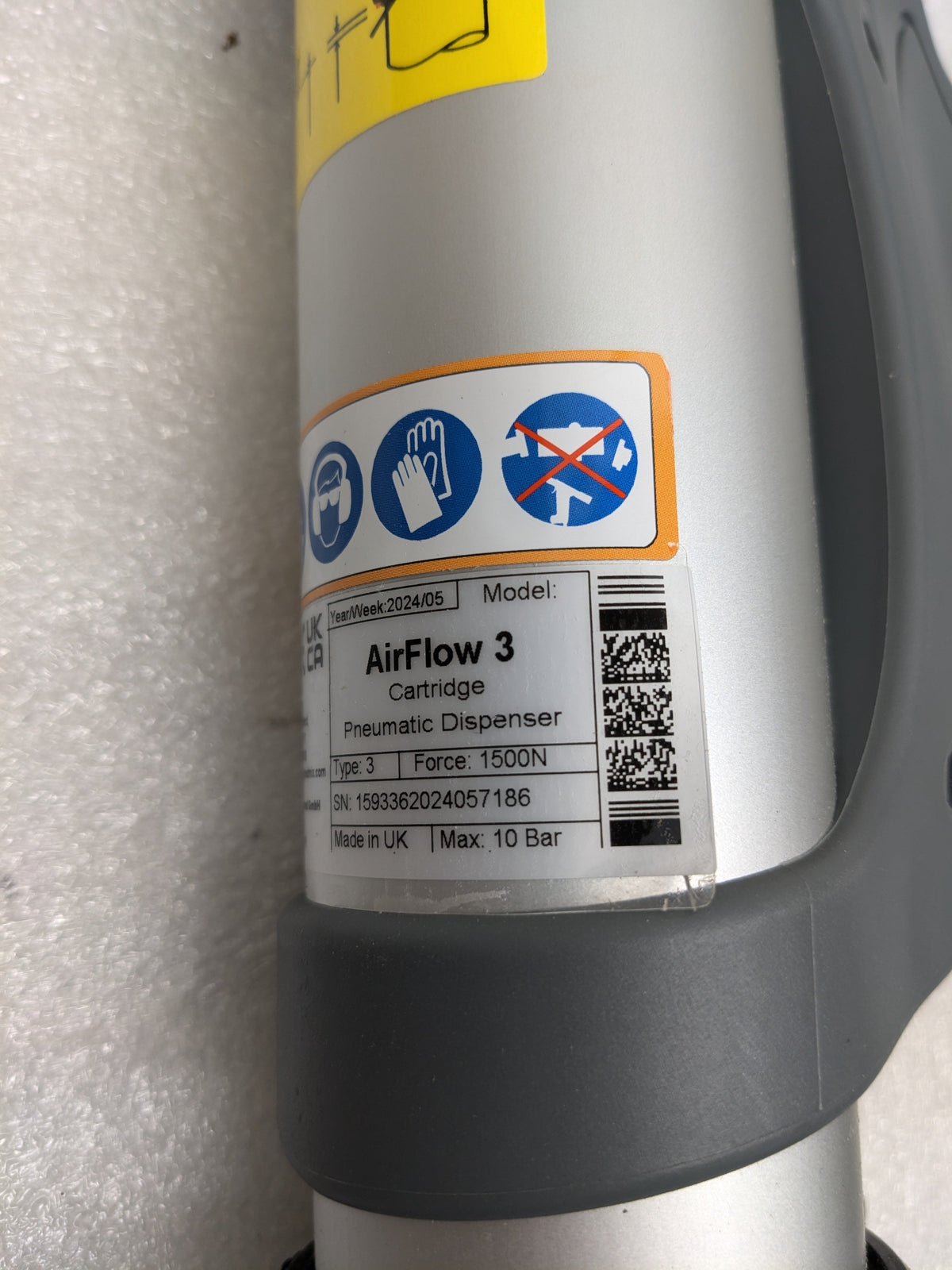 COX AIRFLOW 3 CARTRIDGE 10OZ PNEUMATIC DISPENSER 159336