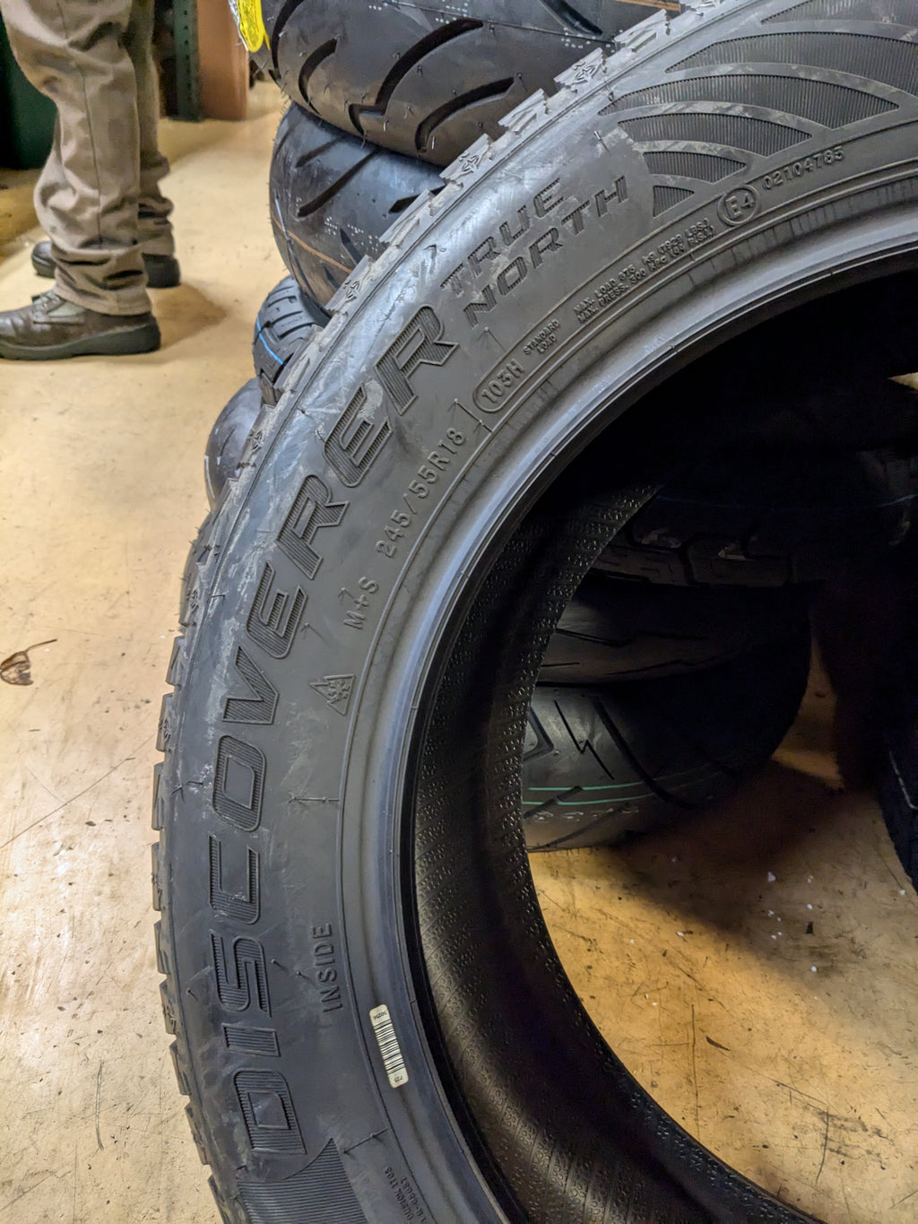 2 NEW OLD STOCK COOPER DISCOVERER TURE NORTH P 245 55 18 103H SL TIRE 90000033365 WINTER