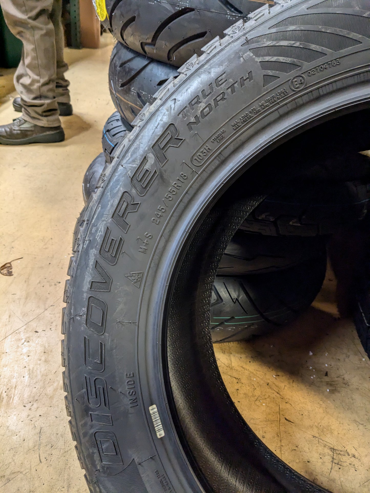 2 NEW OLD STOCK COOPER DISCOVERER TURE NORTH P 245 55 18 103H SL TIRE 90000033365 WINTER