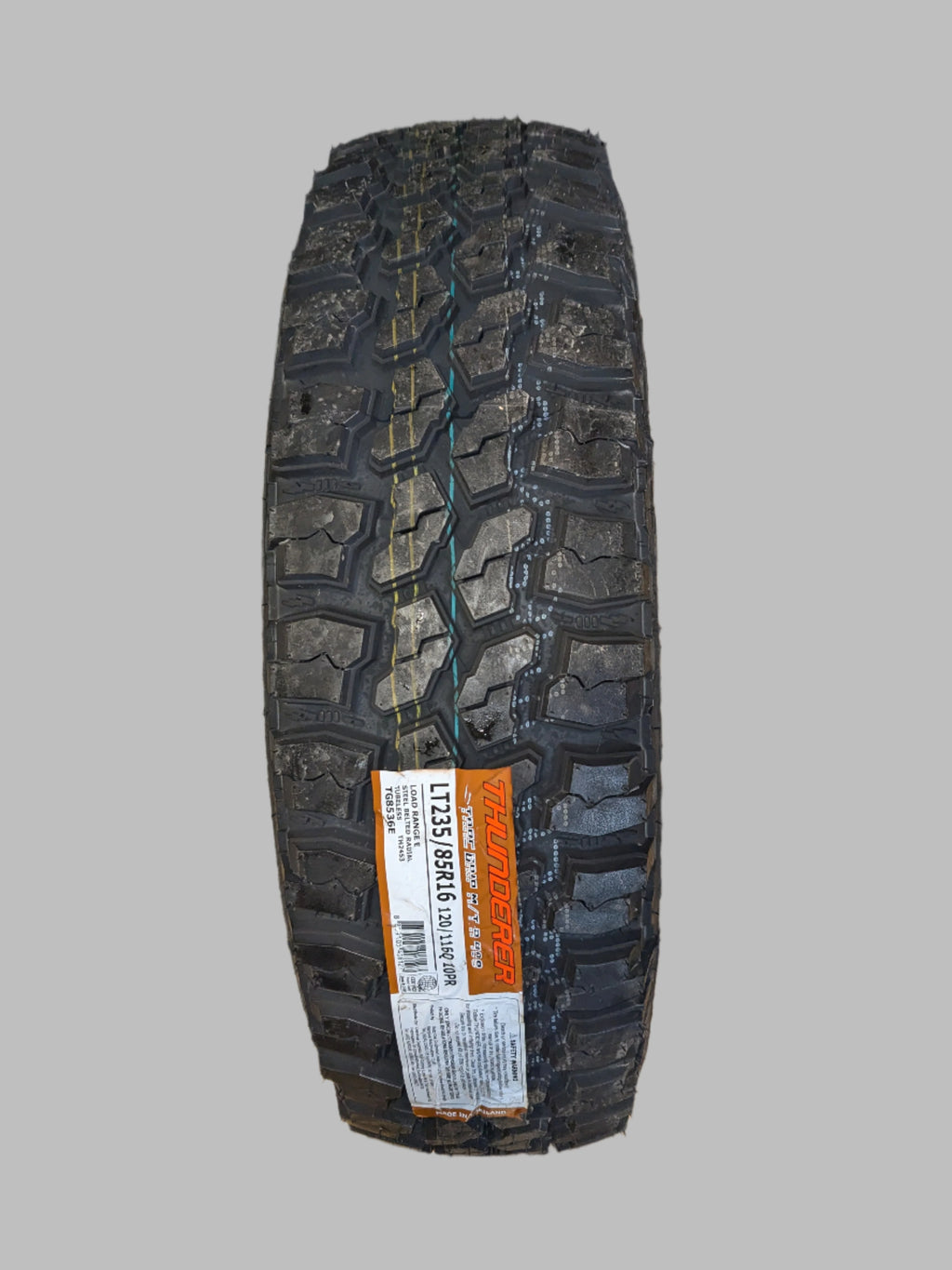 THUNDERER TRAC GRIP M/T R408 BSW LT 235 85 16 120/116Q 10PLY MUD TIRE TG8536E