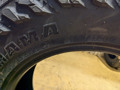YOKOHAMA GEOLANDAR MT G003 BSW LT 275 65 18 123/120Q E 10 PLY MUD TIRE 110133330