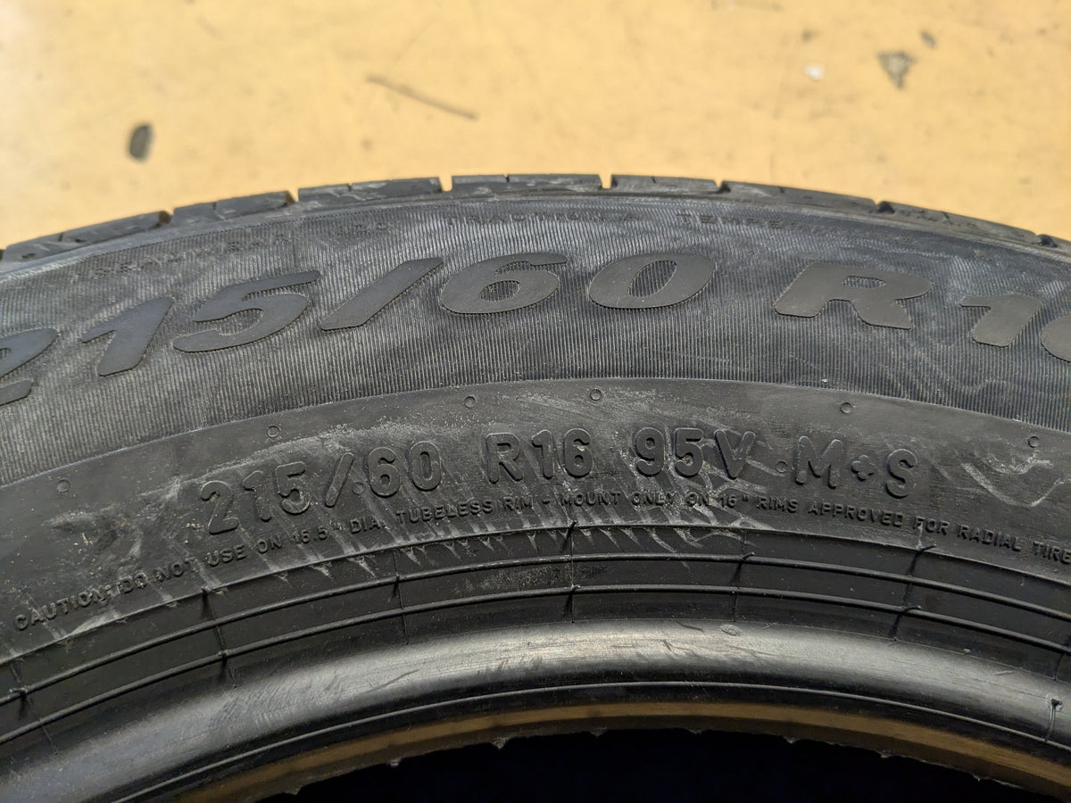 2 PIRELLI P4 PERSIST AS PLUS BSW P 215 60 16 95V ALL SEASON TIRE 4077400