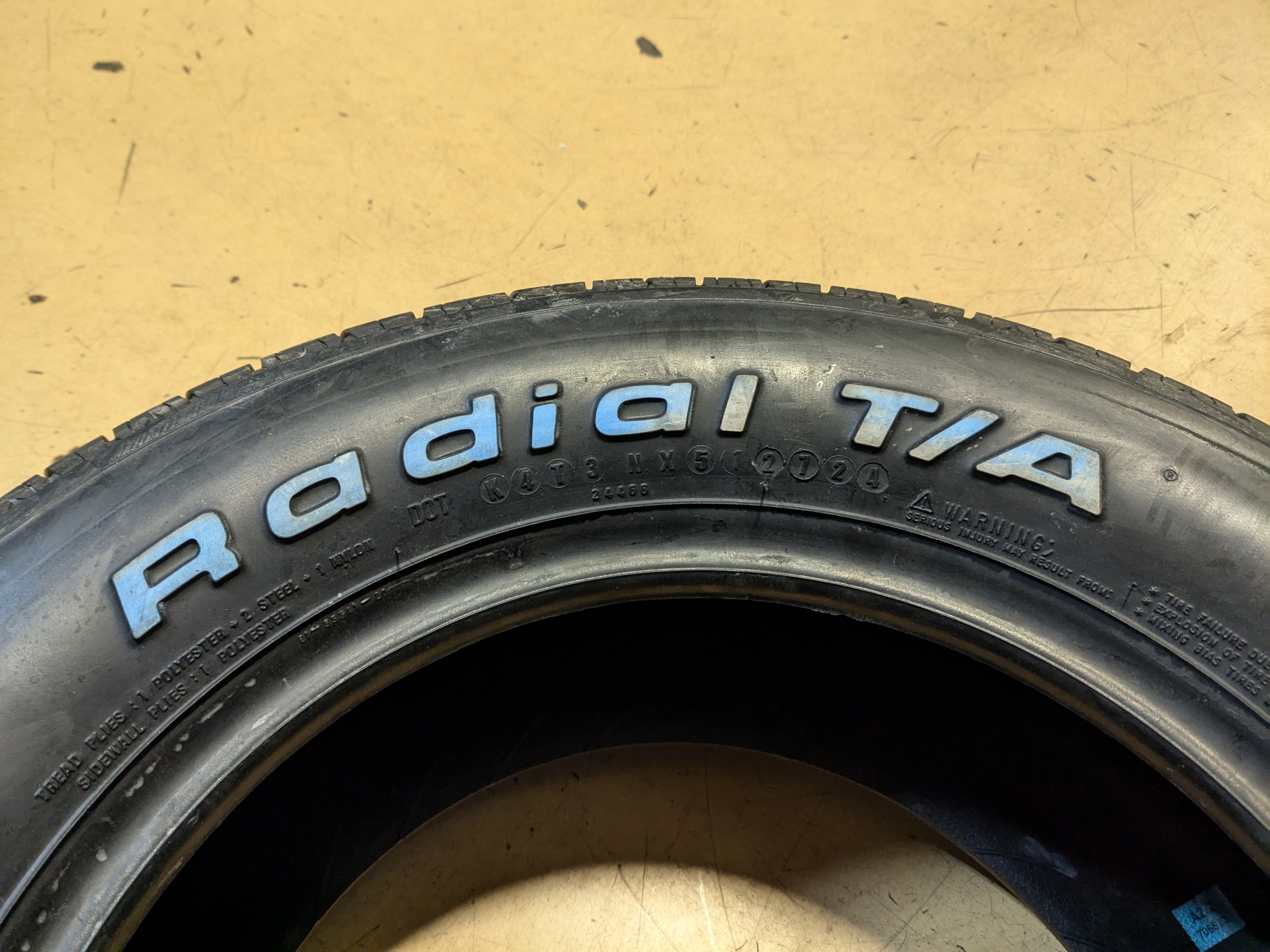 BFGOODRICH RADIAL T/A RWL P 225 60 14 94S SL ALL SEASON TIRE 03769