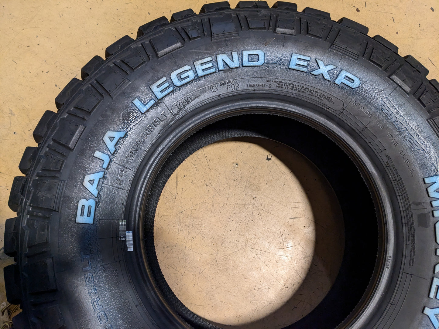MICKEY THOMPSON BAJA LEGEND EXP RWL LT 31 10.5 15 109Q ALL TERR. TIRE 331055003