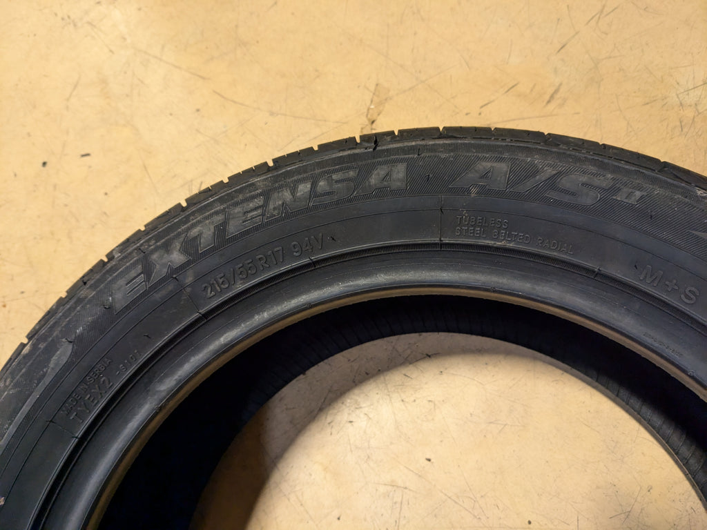 TOYO EXTENSA A/S II BSW P 215 55 17 94V ALL SEASON TIRE 148590