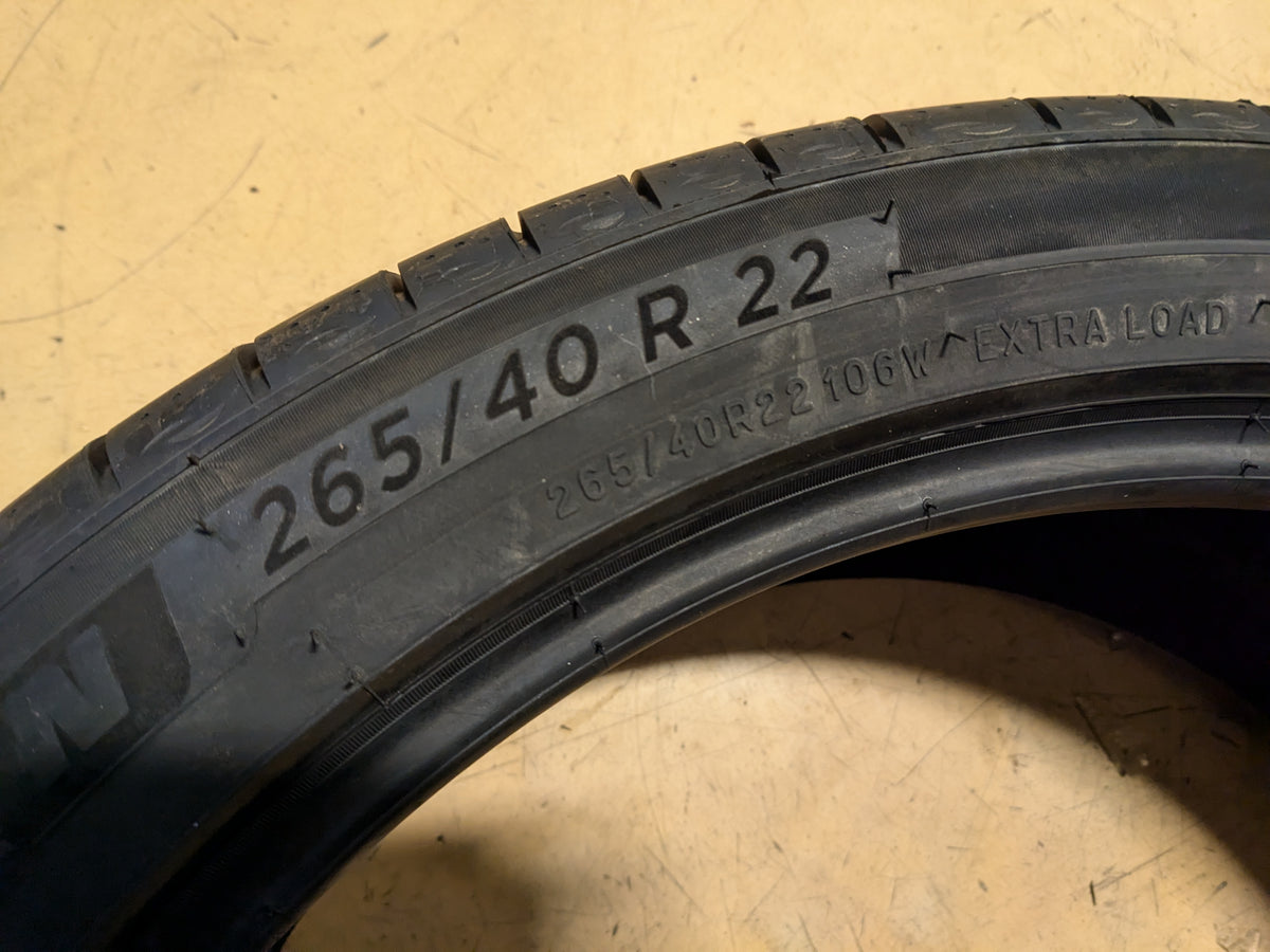 MICHELIN PRIMACY TOUR A/S BSW P 265 40 22 106W XL PERFORMANCE TIRE 6266