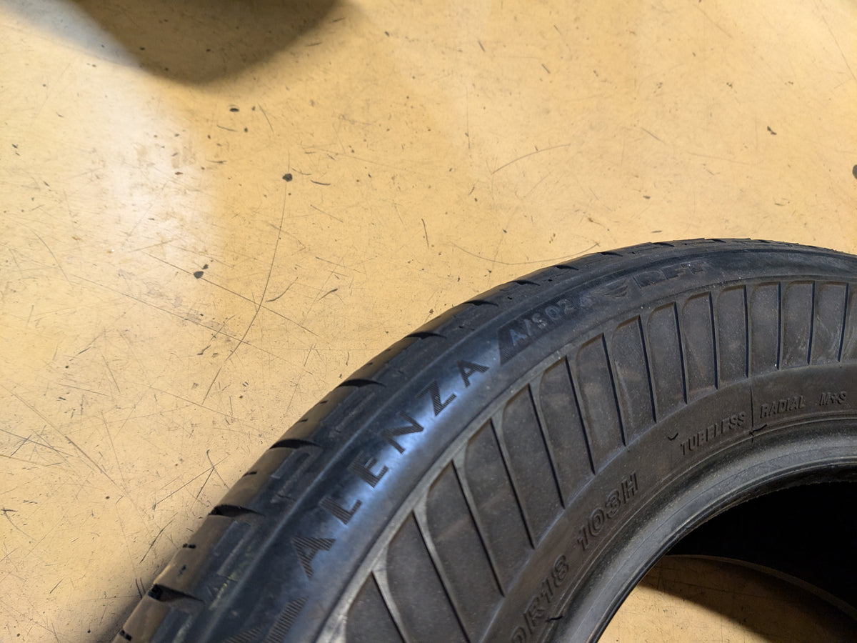 USED BRIDGESTONE ALENZA A/S 02 BSW P 235 60 18 103H ALL SEASON TIRE 12165