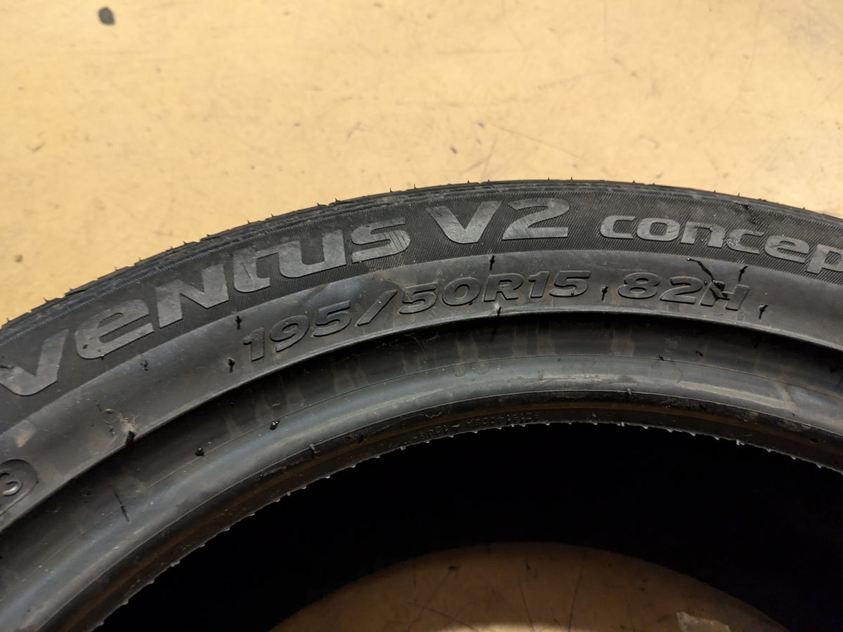 HANKOOK VENTUS V2 CONCEPT2 (H457) BSW P 195 50 15 82H SL UHP TIRE 1014361