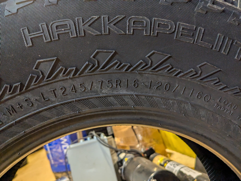 4 NOKIAN HAKKAPELIITTA LT3 BSW LT 245 75 16 120/116Q E WINTER TIRE T430950