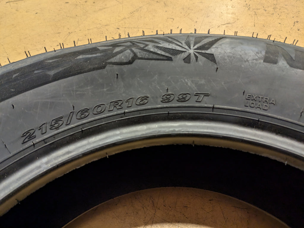 NEXEN WINGUARD WINSPIKE 3 BSW P 215 60 16 99T XL WINTER TIRE 17636NXK