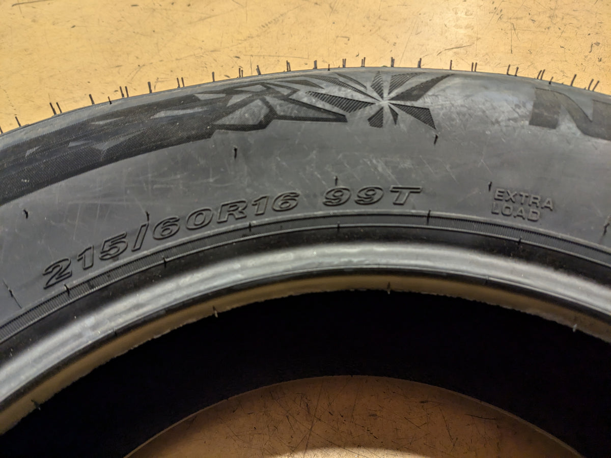 NEXEN WINGUARD WINSPIKE 3 BSW P 215 60 16 99T XL WINTER TIRE 17636NXK