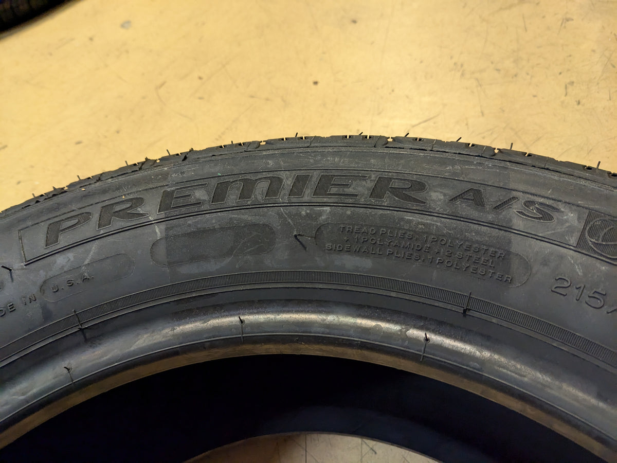 MICHELIN PREMIER A/S BSW P 215 60 16 95 H ALL SEASON TIRE 215/60R16
