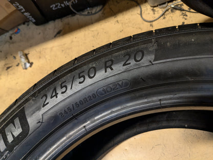 4 MICHELIN PRIMACY TOUR A/S BSW P 245 50 20 102V ALL SEASON TIRE 59787