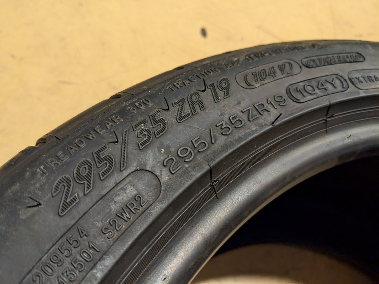 MICHELIN PILOT SUPER SPORT BSW P 295 35 19 XL 104Y SUMMER TIRE 10261