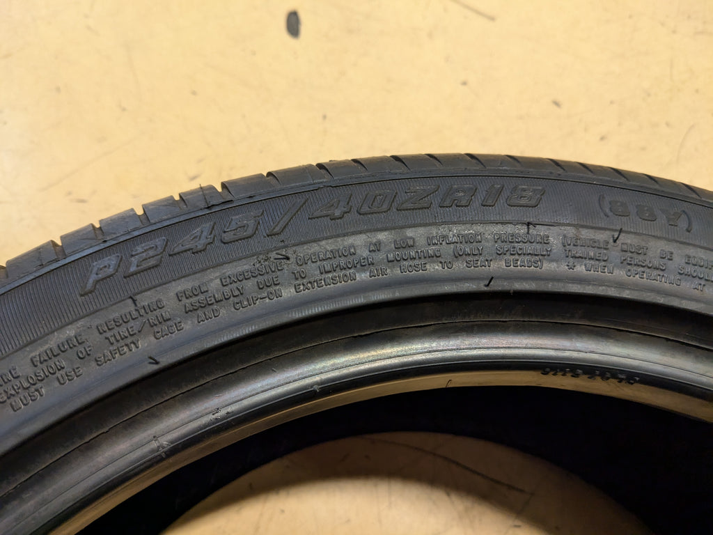 NOS GOODYEAR EAGLE F1 SUPERCAR EMT BSW P 245 40 18 88Y TIRE 412609506