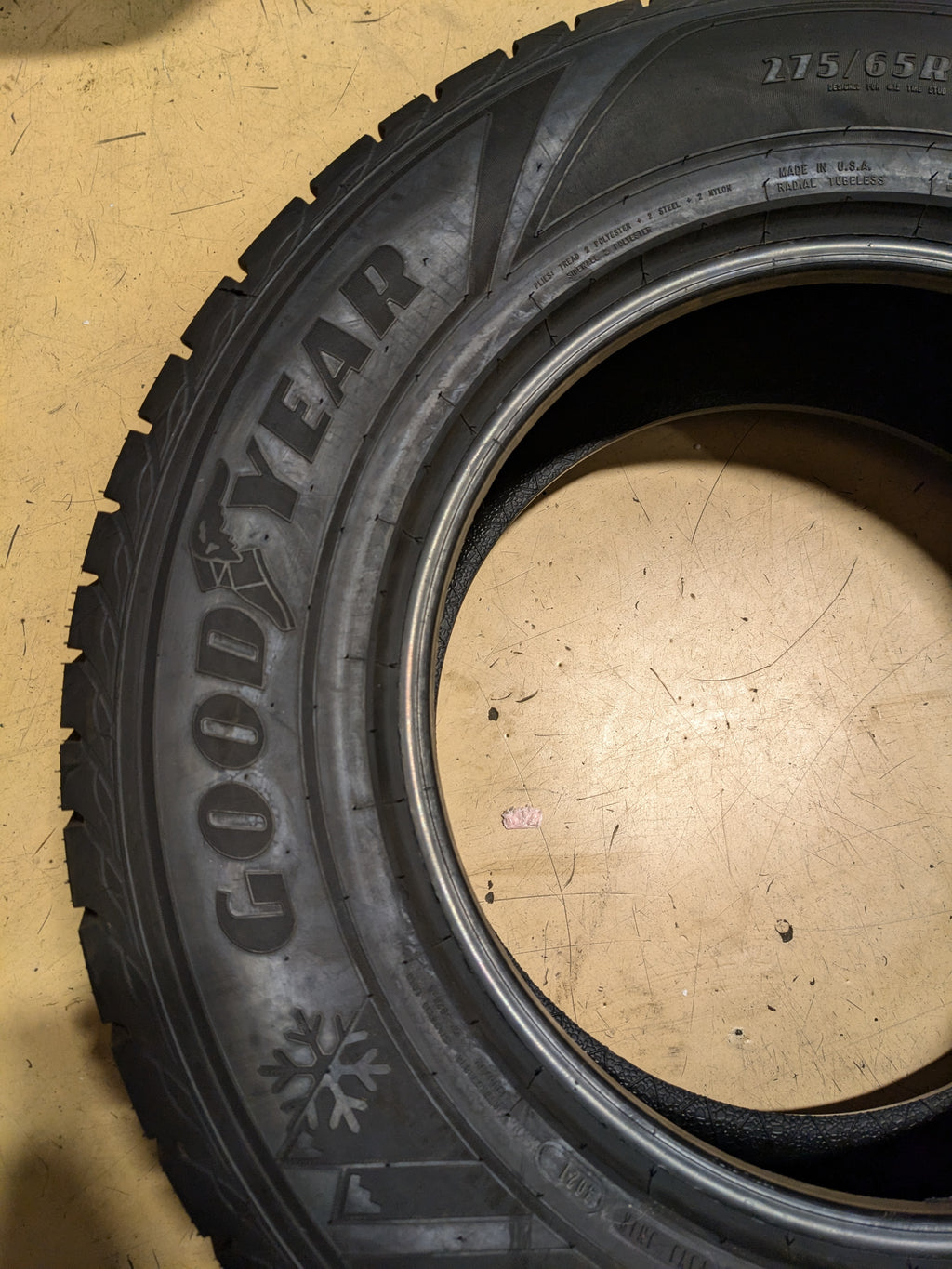 GOODYEAR WINTER COMMAND BSW P 275 65 18 116S SL WINTER TIRE 132248788