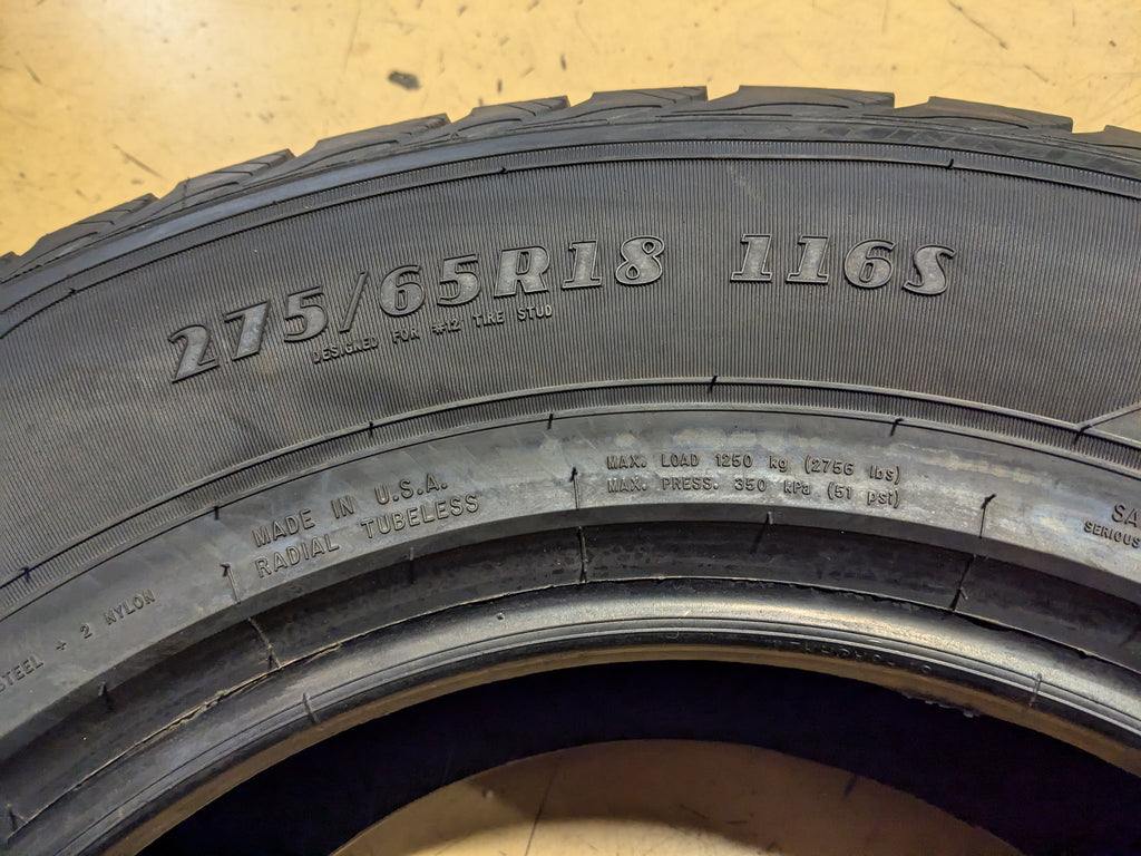 GOODYEAR WINTER COMMAND BSW P 275 65 18 116S SL WINTER TIRE 132248788