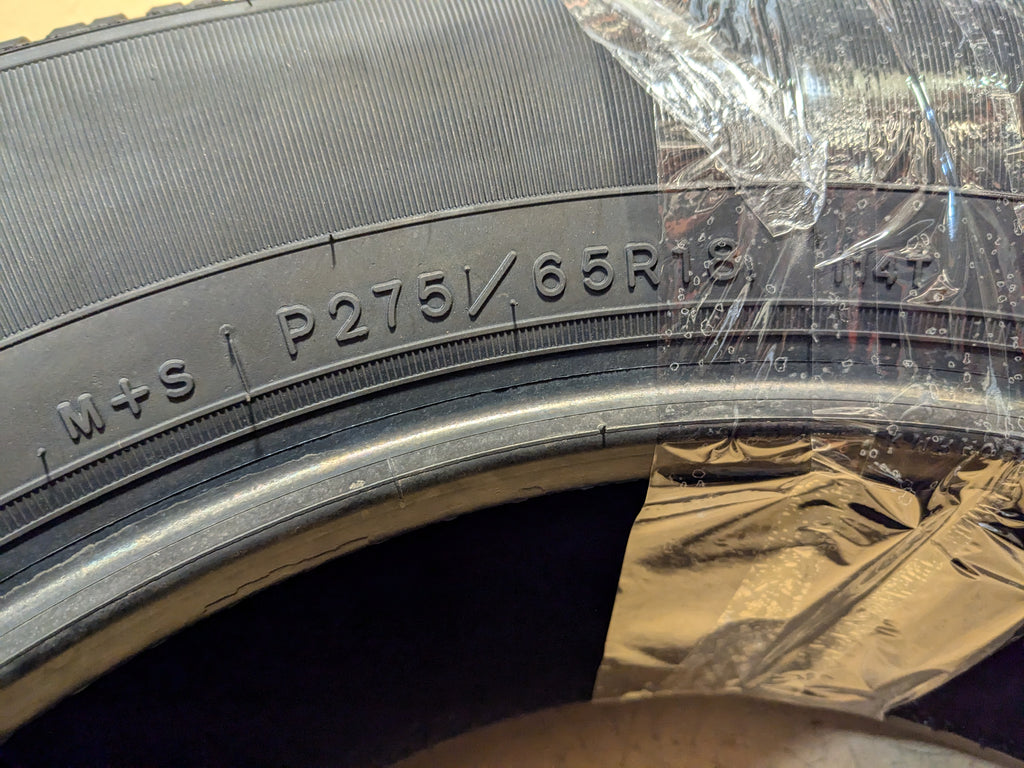 NOS GOODYEAR WRANGLER SRA OWL P 275/65R18 114T ALL SEASON TIRE 183538418