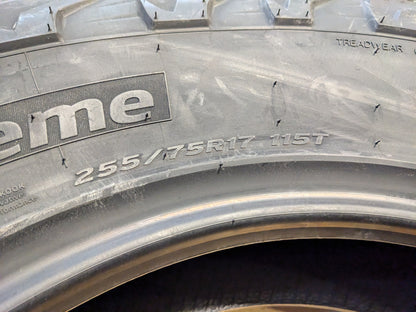 HANKOOK  DYNAPRO AT2 XTREME BSW P 255 75 17 115T SL ALL TERRAIN TIRE 1029791