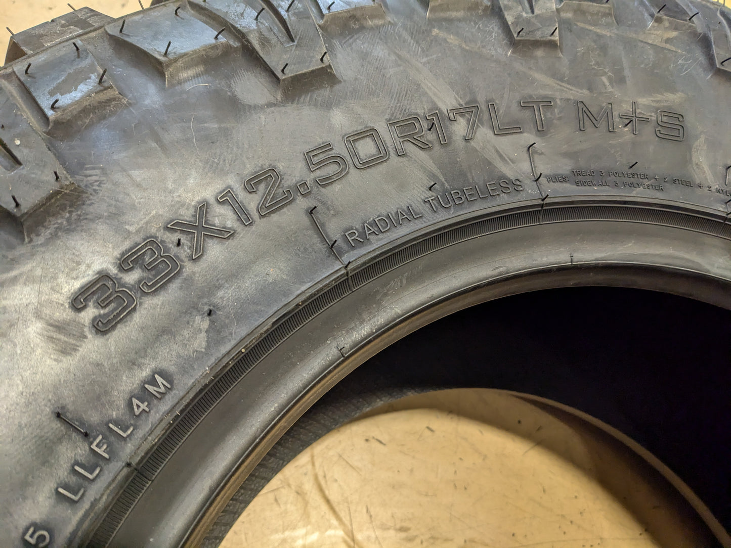 2 FURY COUNTRY HUNTER M/T II LT 33 12.50 17 120Q E MUD TIRE FCHII33125017A