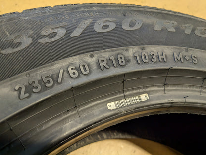 4 PIRELLI SCORPION ALL SEASON PLUS 3 BSW P 235 60 18 103H TIRE 3918000