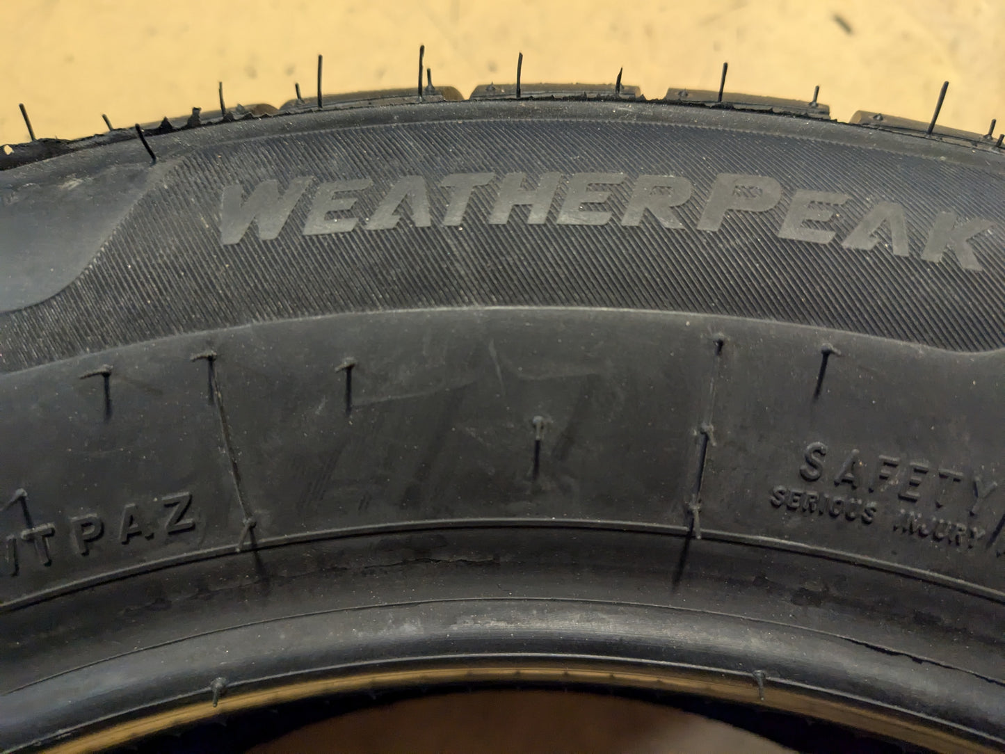 BRIDGESTONE WEATHERPEAK BSW P 205 55 16 91V ALL WEATHER TIRE 006017