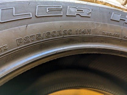 BRIDGESTONE DUELER H/T 684 II BSW P 275 60 20 114H ALL SEASON TIRE 149779