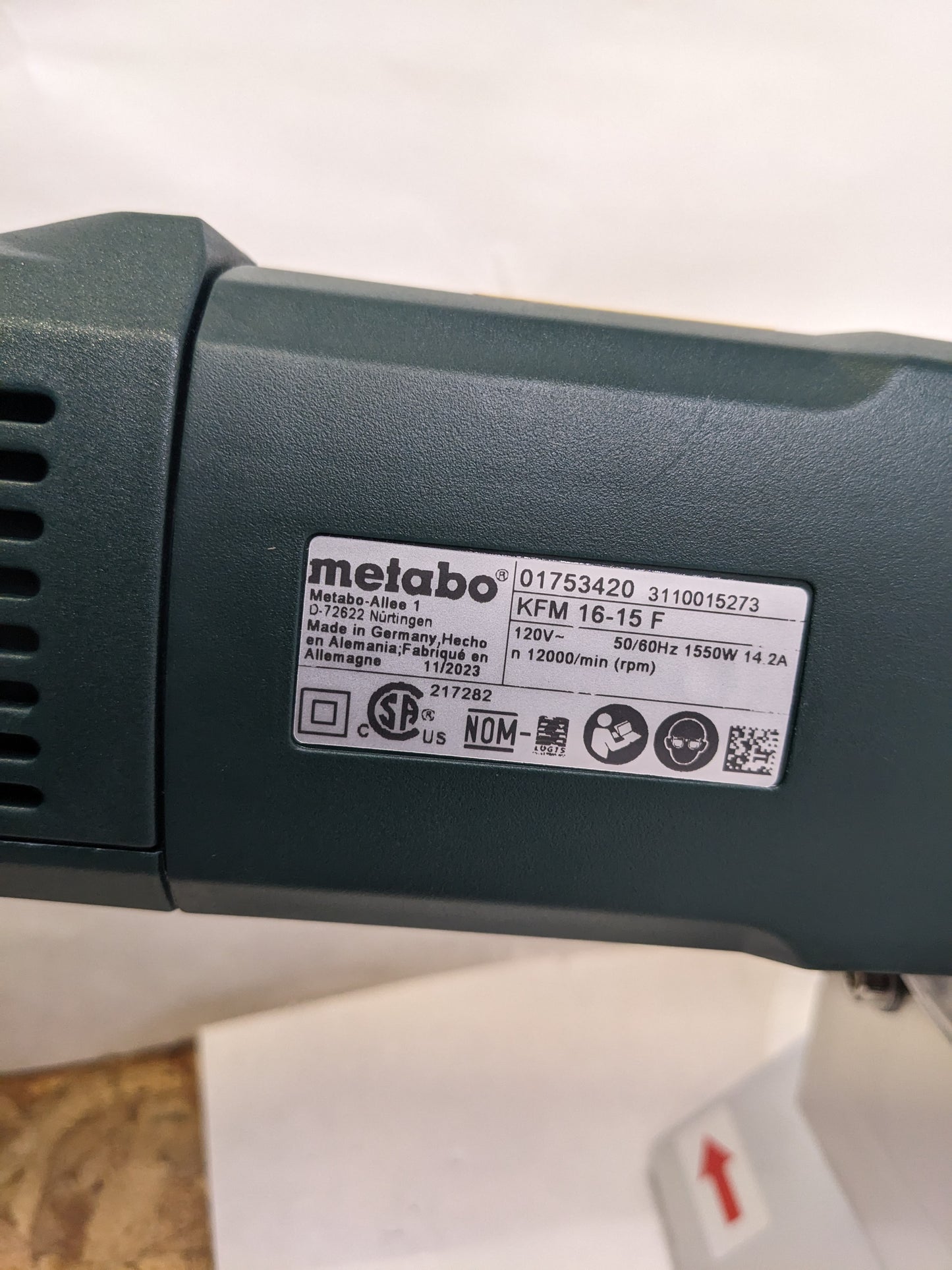 METABO KFM 16-15 F BEVELLING TOOL FOR METAL 1600W NEW R27